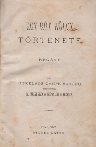 Egy r�t h�lgy t�rt�nete