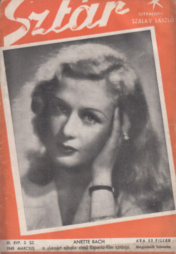 Szalay Lszl (szerk.) - Sztr 1943. mrcius (Film, sznhz s divatmagazin)