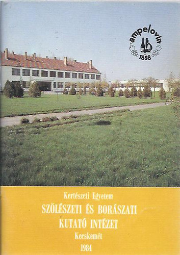 Sz�l�szeti �s Bor�szati Kutat� Int�zet
