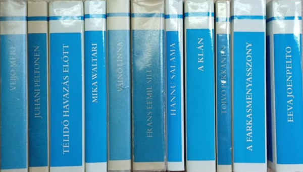 Toivo Pekkanen, Tauno Kaukonen, Hannu Salama, Frans Eemil Sillanp��, V�in� Linna, Mika Waltari, Juhani Peltonen, Veijo Meri Eeva Joenpelto - 11 db a Finn Irodalom K�nyvt�ra sorozatb�l: Huzatos eszten�k - A farkasmenyasszony - Egy falat keny�r