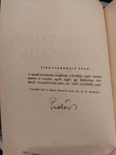 Erds Rene - Lavinia Tarsin hzassga I-II.  Dediklt!