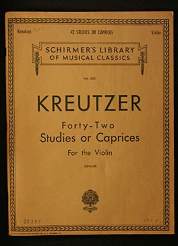 Rodolphe Kreutzer - Forty-two studies or caprices for the violin