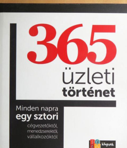Szerkesztő Kocsi Ilona Kapcsolódó személy Váradi Zoltán Vég Ottó Tóth Mónika - 365 üzleti történet Minden napra egy sztori cégvezetőktől, menedzserektől, vállalkozóktól