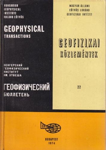 Geofizikai közlemények 22. (többnyelvű)