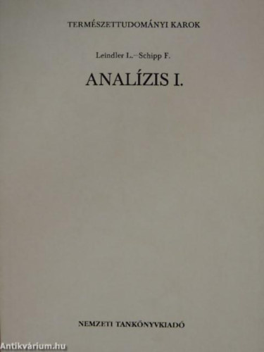 Leindler L.-Schipp F. - Analízis I.