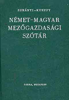 Sur�nyi-Kunffy - N�met-magyar mez�gazdas�gi sz�t�r