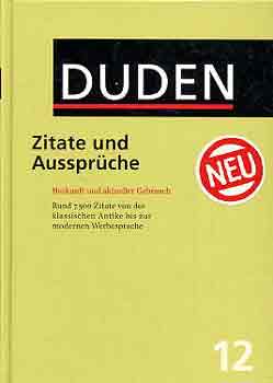 Dudenverlag - Duden 12 Zitate Und Ausspr�che