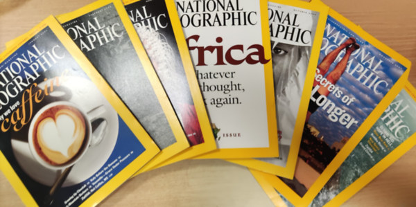 National Geographic 2005 January-February-March-September-October-November-December (7 db sz�rv�nysz�m)