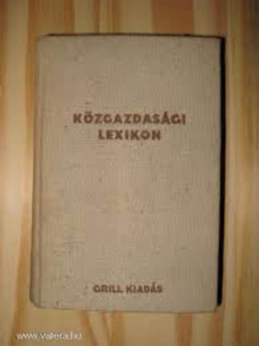 Heller Farkas - K�zgazdas�gi lexikon
