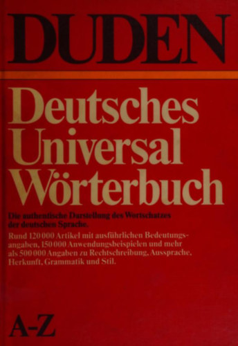 Dudenverlag - Duden: Deutsches universal-wrterbuch A-Z