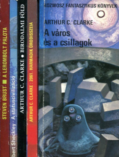 Steven Brust - Arthur C. Clark - Robert Sheckley - 5 db Fantasy ktet