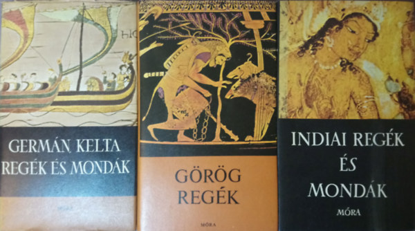 Boronkay Ivn ; Baktay Ervin; Trencsnyi-Waldapfel Imre; Dmtr Tekla (szerk.) - 4 db knyv: Rmai regk s mondk, Germn, kelta regk s mondk, Grg regk, Indiai regk s mondk