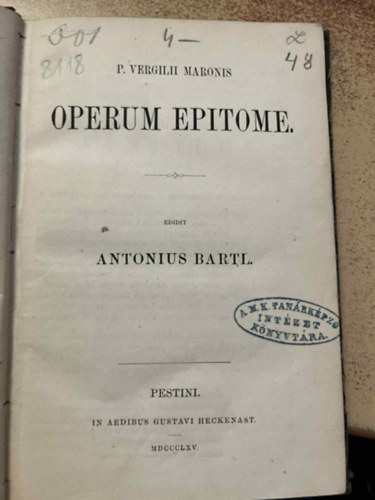 P. Vergilii Maronis Operum epitome
