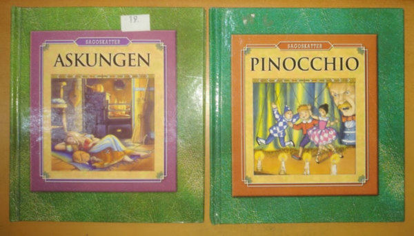 Simon Girling  (illus.) Jenny Press (illus.) - Askungen + Pinocchio (2 knyv)(Sagoskatter)