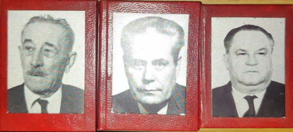 3db �letrajzi minik�nyv - Zgyerka J�nos (1903-1982); Simon Antal (1920-1982); Pothornik J�zsef