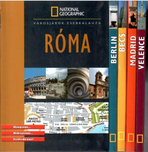 National Geographic - 5 db Vrosjrk zsebkalauza: Berlin + Bcs + Madrid + Rma + Velence