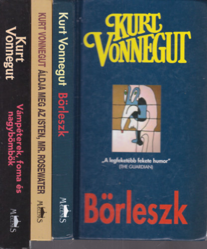 Kurt Vonnegut - 3 db. Vonnegut regény (Börleszk + Áldja meg az Isten, Mr. Rosewater + Vámpéterek, foma és nagybömbök)