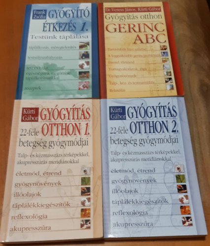 Frank Zs�fia - K�rti G�bor - Gy�gy�t�s otthon 1-2. (Talp- �s k�zmassz�zs t�rk�pekkel, akupressz�r�s meridi�nokkal + 22-f�le betegs�g gy�gym�djai) + Gerinc ABC + Gy�gy�t� �tkez�s 1.