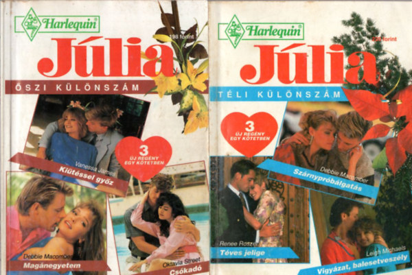 Renee Roszel, Leigh Michaels Debbie Macomber - 4 db Jlia klnszm : 1994 vf. 2. tavasz +  4. nyr + 5. sz, + 6. tl