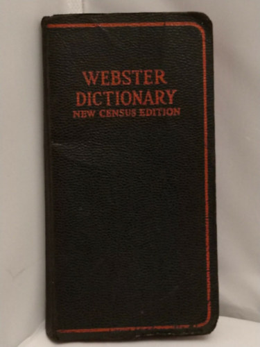 Vest Pocket - Webster dictionary new census edition (Self-pronouncing)