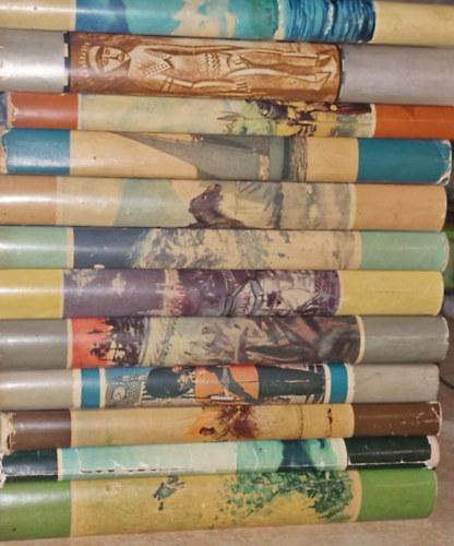 Thor Heyerdahl, Hugo A. Bernatzik, A.E.Johann, Artur Heye, Boldizsár Iván, James R. Ullman, Róna-Tas András, Francis Chichester, Jens Bjerre, Mikluho-Makláj, H.A. Bernatzik Hans Schomburgk - 12 db világjárok könyv