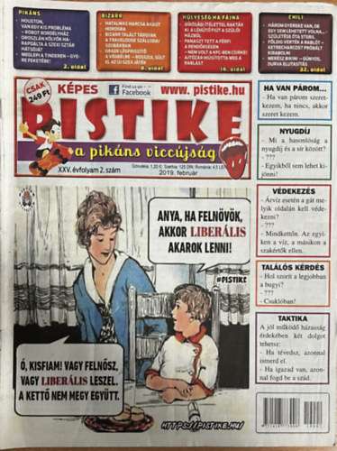 Száraz Attila (Főszerk.) - Pistike 2019. február - XXX. évfolyam 2. szám