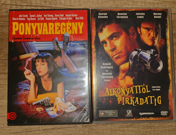 Quentin Tarantino - Quentin Tarantino 2 kultikus filmje DVD-n: Alkonyatt�l pirkadatig + Ponyvareg�ny