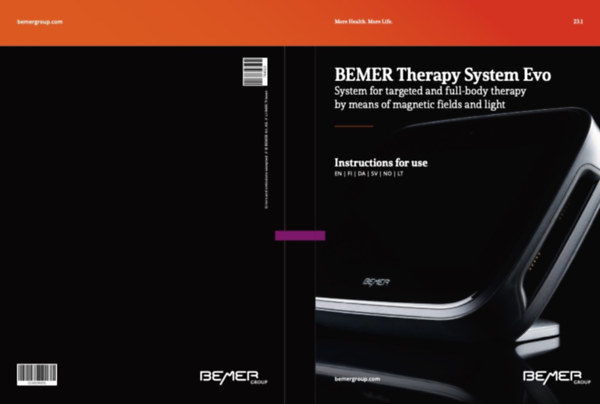 Bemer Therapy System Evo - instructions for use