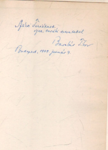 Barab�s Tibor - Aranyf�c�n - Egy b�ny�s �lete, Kar�csonyi t�rt�net, Aranyf�c�n ( k�t kisreg�ny, egy sz�nm� )  dedik�lt