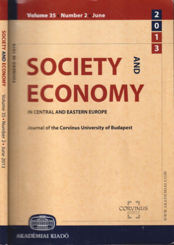 Society and Economy in Central and Eastern Europe 2013/2. (vol. 35.)