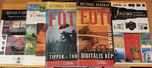 Enczi Zoltán Richard Keating, Rob Sheppard, Robert Caputo - Peter K. Burian, Christian Perkins, Imre Tamás - 5 db fotózás: Fotózásról utazóknak, nyaralóknak + Fotó iskola (Digitális képek) + Fotó iskola (Tippek és trükkök) + A természet fotózásról + Tájfotózás és épületfényképezés