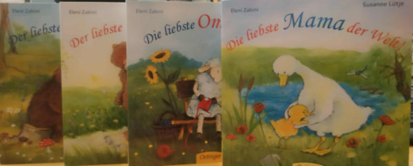 Eleni Zabini, Susanne L�tje - 4 db mesek�nyv, lapoz�: Die liebste Mama der Welt! + Die liebste Oma der Welt! + Der liebste Papa der Welt! + Der liebste Opa der Welt!