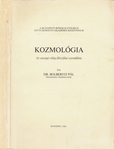Bolberitz Pl - Filozfiai kozmolgia