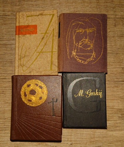 Gorkij, Katona József, Madách Imre József Attila - 4 klasszikus irodalm minikönyv: Bánk Bán, AZ ember tragédiája, Önarckép, Január 9./Az ember