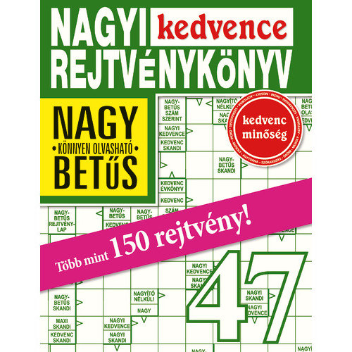 Nagyi Kedvence Rejtvénykönyv 47.