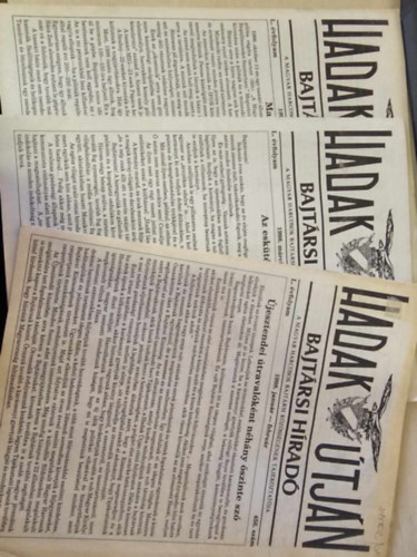 Hadak Útján - Bajtársi Híradó 1998. 456, 457, 460.szám