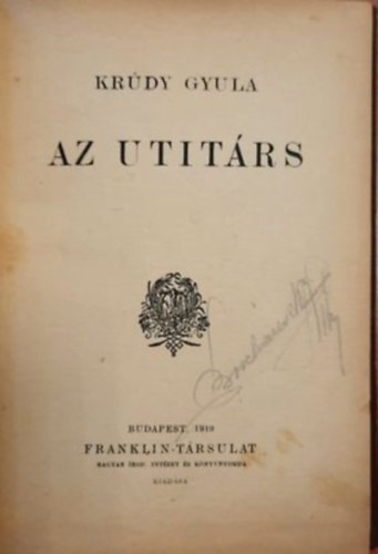 Kr�dy Gyula - Az utit�rs