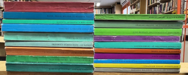 Drrenmatt, F. Scott Fitzgerald, Vercors, Greene, Buzzati, Mario Soldati, Jorge Amado, Remarque Moravia - 19 db Eurpa Zsebknyvek knyv