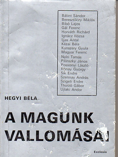 Hegyi Bla - A magunk vallomsai