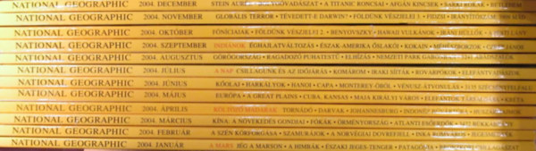 National Geographic Magyarorszg 2004. janur - december. Teljes vfolyam