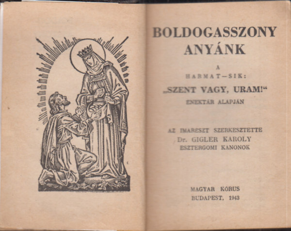 Dr. Gigler Károly (szerk.) - Boldogasszony anyánk!