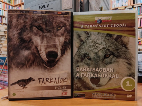 2 db természetfilm a farkasokról: Farkasok + Barátságban a farkasokkal (2 DVD)