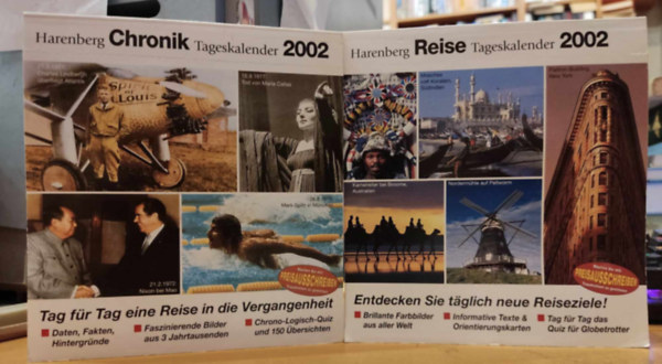 Harenberg - Harenberg Chronik Tageskalender 2002 + Harenberg Reise Tageskalender 2002 (2 ktet)