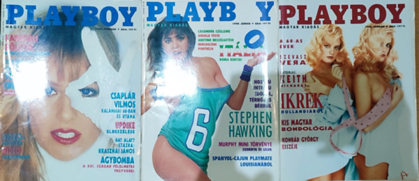 3db Playboy magazin - 1990. janur; februr; jnius