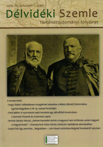 Dlvidki Szemle- Trtnettudomnyi folyirat 2016. III. vfolyam 1. szm