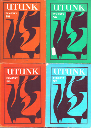 4 db Utunk �vk�nyv: 1984, 1985, 1986, 1987