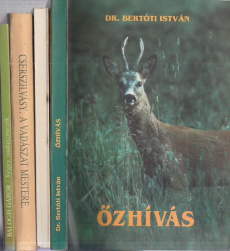 Dr. Csek Sndor , Cserszilvsy kos, Balogh Gbor Bertti Istvn (szerk.) - 4 db. vadszknyv: (zhvs + 500 krds a vadrl s krnyezetrl + A vadszat mestere + Vges vadszmezk)
