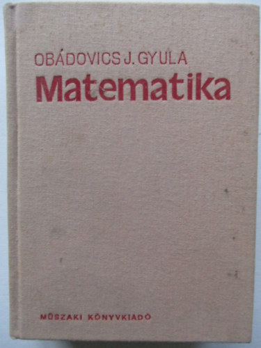 Obdovics Jzsef Gyula - Matematika