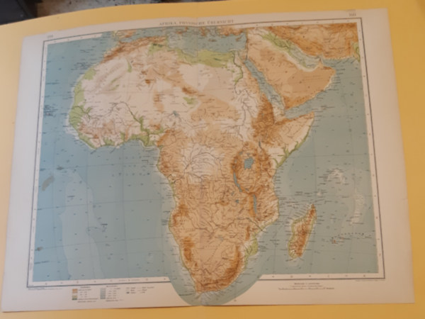 R. K�cher - G. Jungk - Afrika, Physische �bersicht t�rk�p 1:20000000