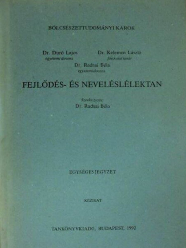Dur-Kelemen-Radnai - Fejlds s nevelsllektan
